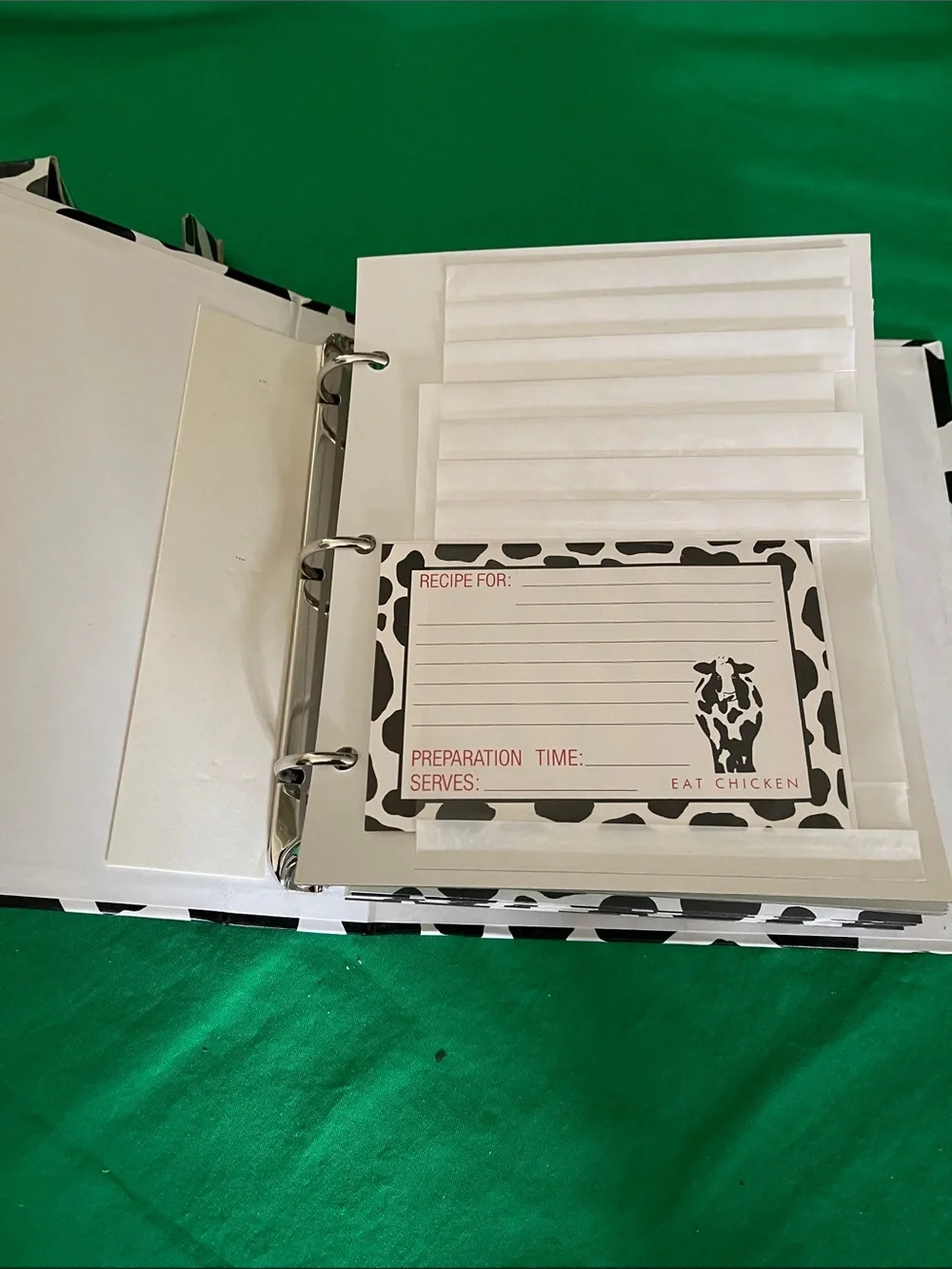 Eat Chicken Recipe Book - Black & White